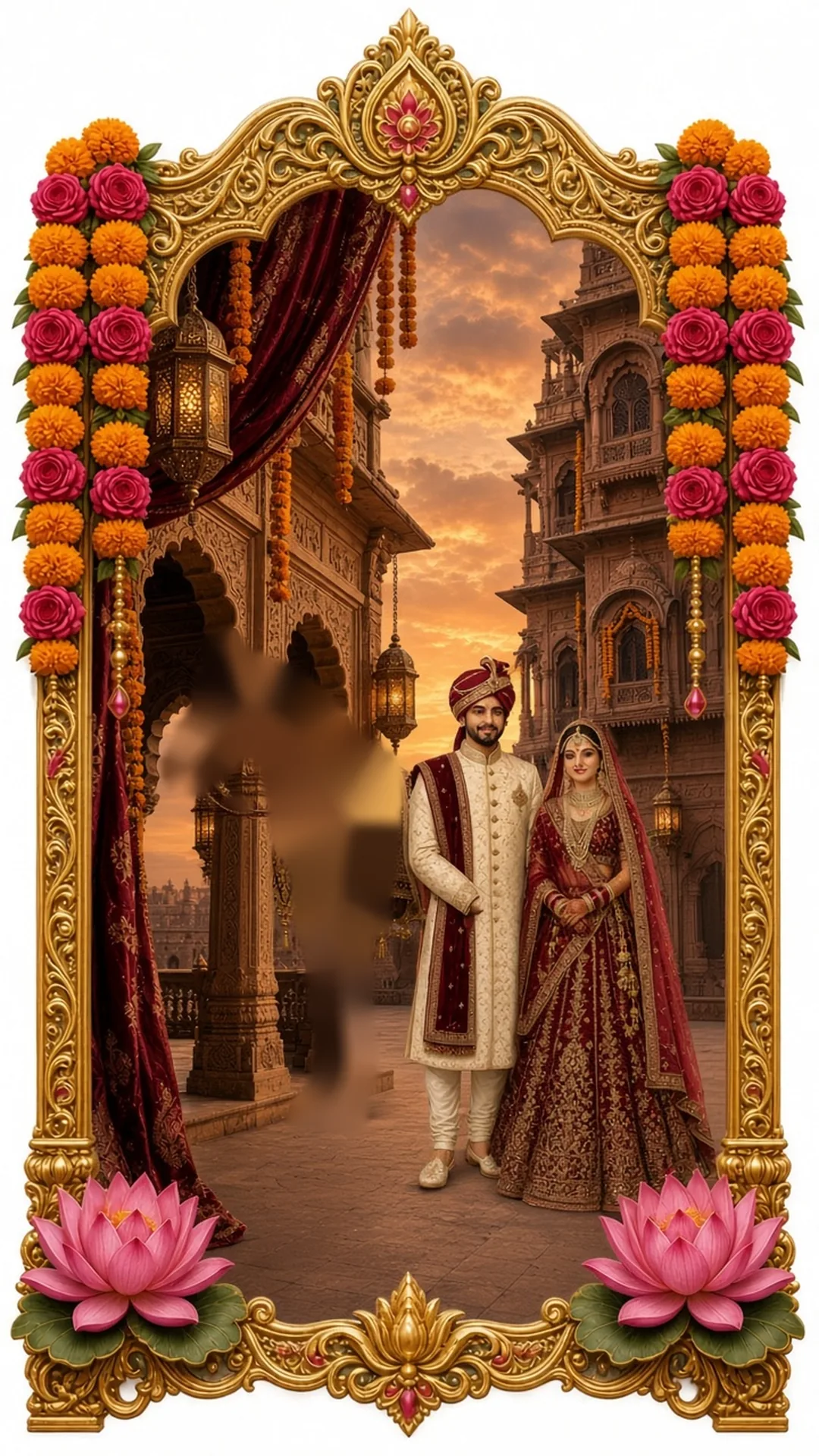 Couple at the palace